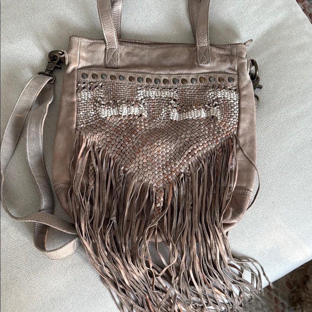 Fringe Leather Bag